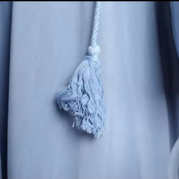 Floral Embroidered Blue Maxi Dress- Reversible - Picture 14 of 16